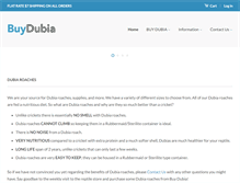 Tablet Screenshot of buydubia.com